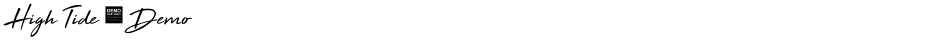 High Tide - DemoDemo