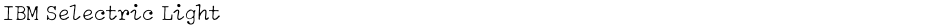 IBM Selectric LightDemo