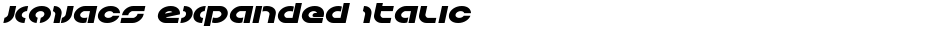 Kovacs Expanded ItalicDemo