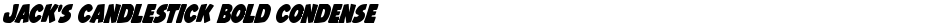 Jack's Candlestick Bold CondensedDemo