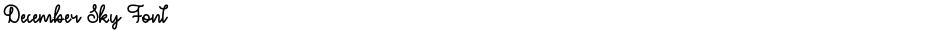December Sky FontDemo