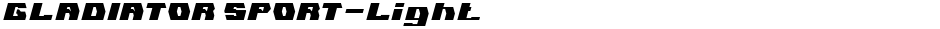 GLADIATOR SPORT-LightDemo