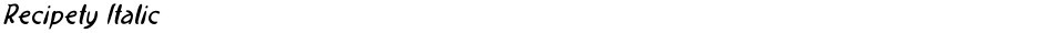 Recipety ItalicDemo