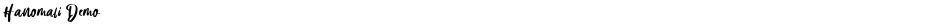 Hanomali DemoDemo