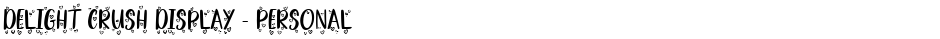 Delight Crush Display - PersonalDemo