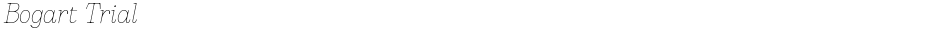 Bogart TrialDemo