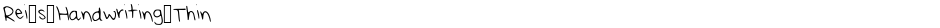 Rei_s_Handwriting_ThinDemo