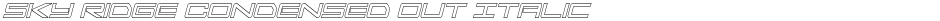 Sky Ridge Condensed Out ItalicDemo