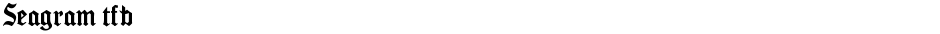 Seagram tfbDemo