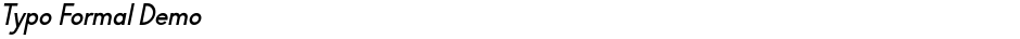 Typo Formal DemoDemo