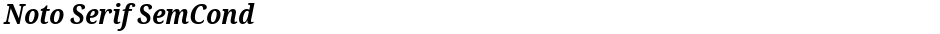 Noto Serif SemCondDemo