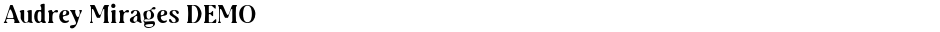 Audrey Mirages DEMODemo