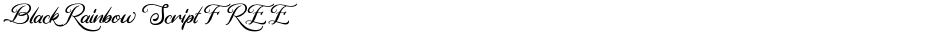 Black Rainbow Script FREEDemo