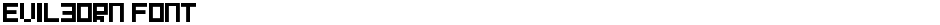 Evilborn FontDemo