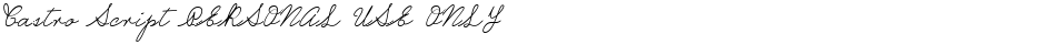 Castro Script PERSONAL USE ONLYDemo