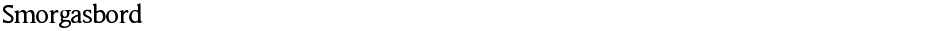 SmorgasbordDemo