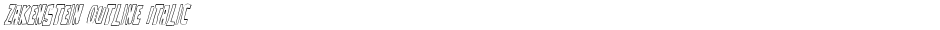 Zakenstein Outline ItalicDemo