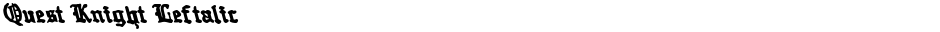 Quest Knight LeftalicDemo