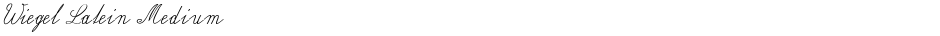 Wiegel Latein MediumDemo