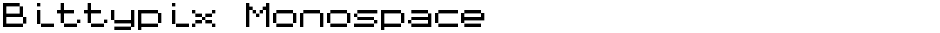 Bittypix MonospaceDemo
