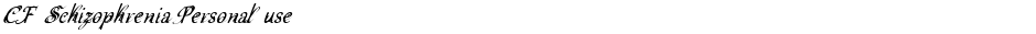 CF Schizophrenia Personal useDemo