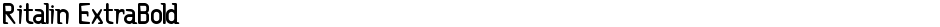 Ritalin ExtraBoldDemo