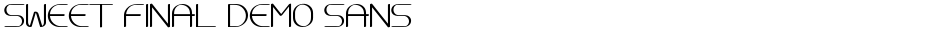 Sweet Final Demo SansDemo