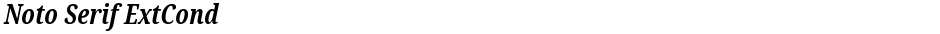 Noto Serif ExtCondDemo