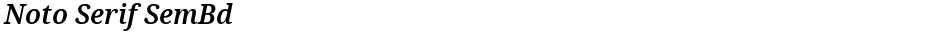 Noto Serif SemBdDemo