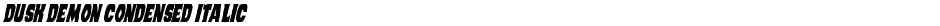 Dusk Demon Condensed ItalicDemo