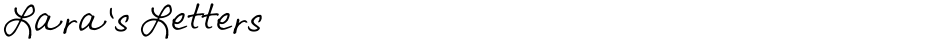 Lara's LettersDemo
