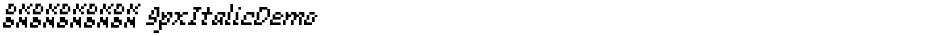 丁卯点阵体 9pxItalicDemoDemo