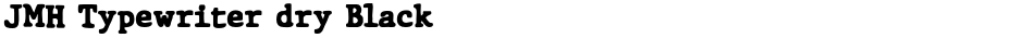 JMH Typewriter dry BlackDemo