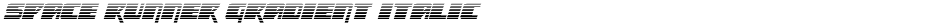 Space Runner Gradient ItalicDemo