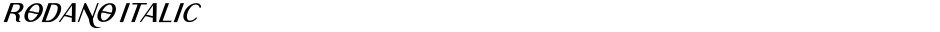 Rodano ItalicDemo