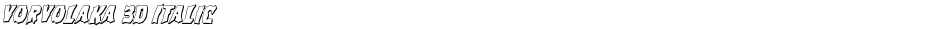 Vorvolaka 3D ItalicDemo
