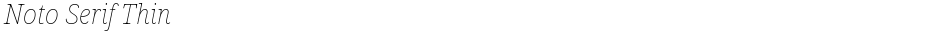Noto Serif ThinDemo