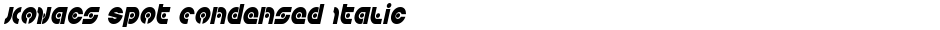 Kovacs Spot Condensed ItalicDemo