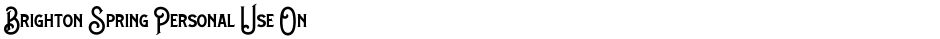 Brighton Spring Personal Use OnDemo