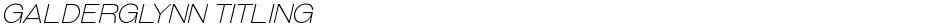 Galderglynn TitlingDemo