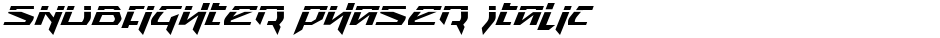 Snubfighter Phaser ItalicDemo