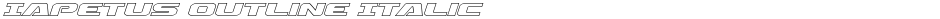 Iapetus Outline ItalicDemo