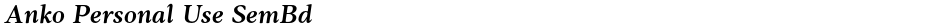 Anko Personal Use SemBdDemo