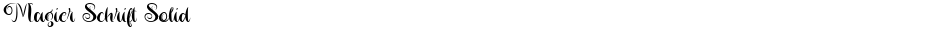 Magier Schrift SolidDemo