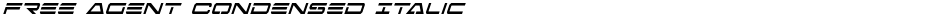 Free Agent Condensed ItalicDemo