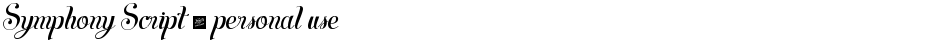 Symphony Script - personal useDemo