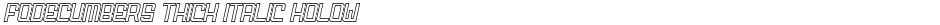 FODECUMBERS THICK ITALIC HOLOWDemo