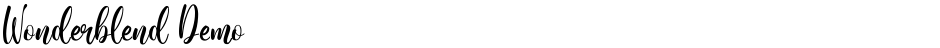 Wonderblend DemoDemo