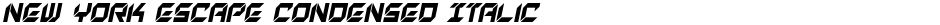 New York Escape Condensed ItalicDemo