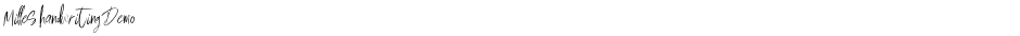 Milles handwriting DemoDemo